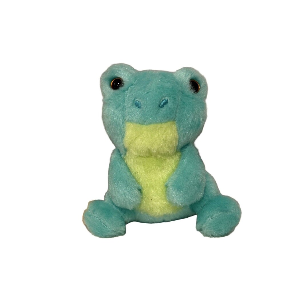 Russ Kahill the Frog Petootie Pets Barnyard Friends 4" Beanbag Plush Teal Green